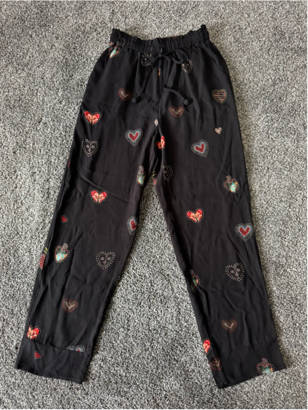 Women's Farm Rio Benicia Wide-Leg Trousers Black Printed Size XS - Picture 4 of 14